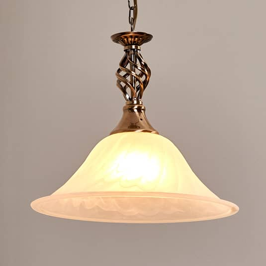 Searchlight Altmessing Hängeleuchte Cameroon Deckenlampe Pendelleuchte E27 B-Ware - 5013874188953