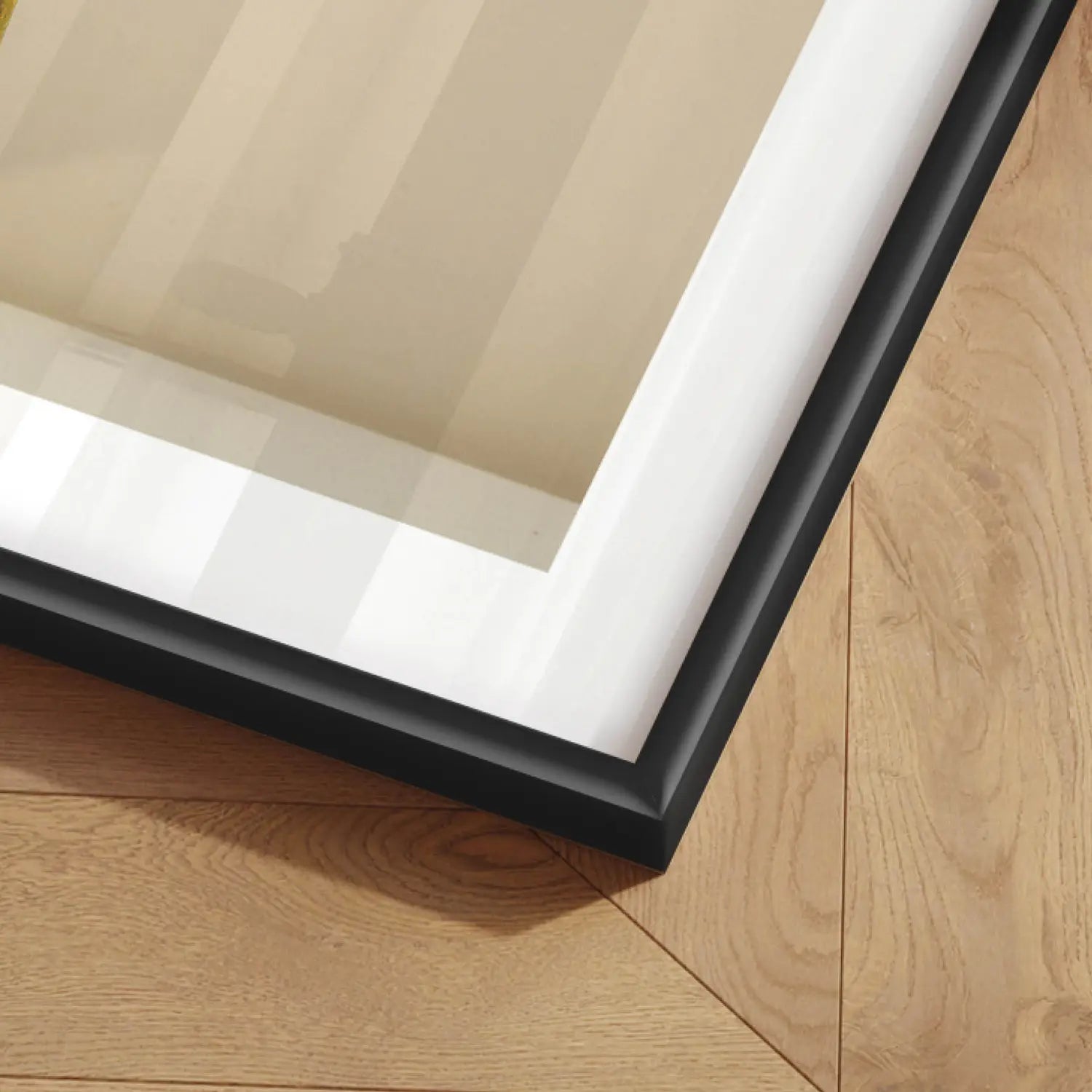 B-Ware Aluminium Bilderrahmen Minimal Black Nordic Line – 50x70 Cm / 40x60 Cm – Schwarz - 1