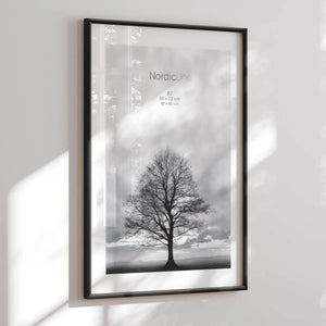B-Ware Aluminium Bilderrahmen Minimal Black Nordic Line – 50x70 Cm / 40x60 Cm – Schwarz