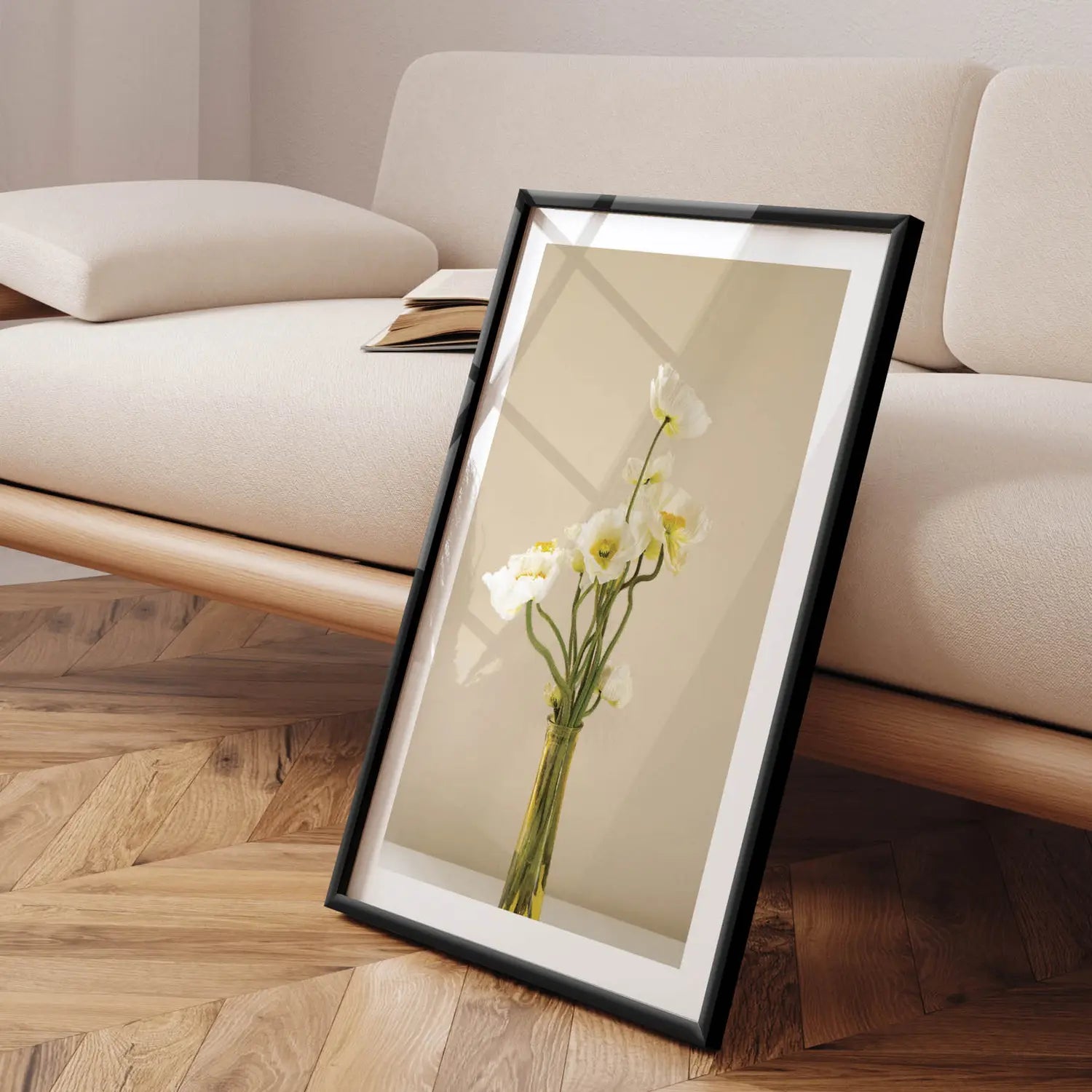 B-Ware Aluminium Bilderrahmen Minimal Black Nordic Line – 50x70 Cm / 40x60 Cm – Schwarz - 1
