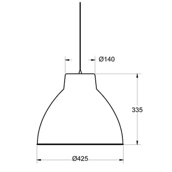 B-Ware Aluminor Hängeleuchte Hängelampe Deckenlampe Deckenlicht Leuchte Industriestil   - 3131130360065