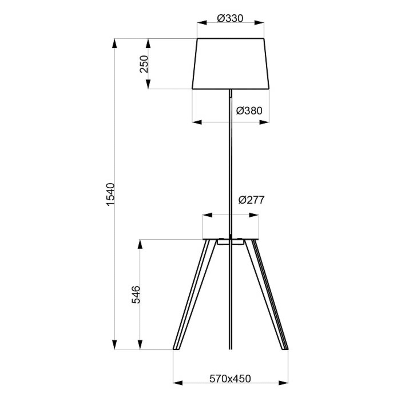 B-Ware Aluminor Trio Stehlampe Leuchte Leselampe Mit Ablagefläche Usb Wohnzimmerlampe - 3131130367958