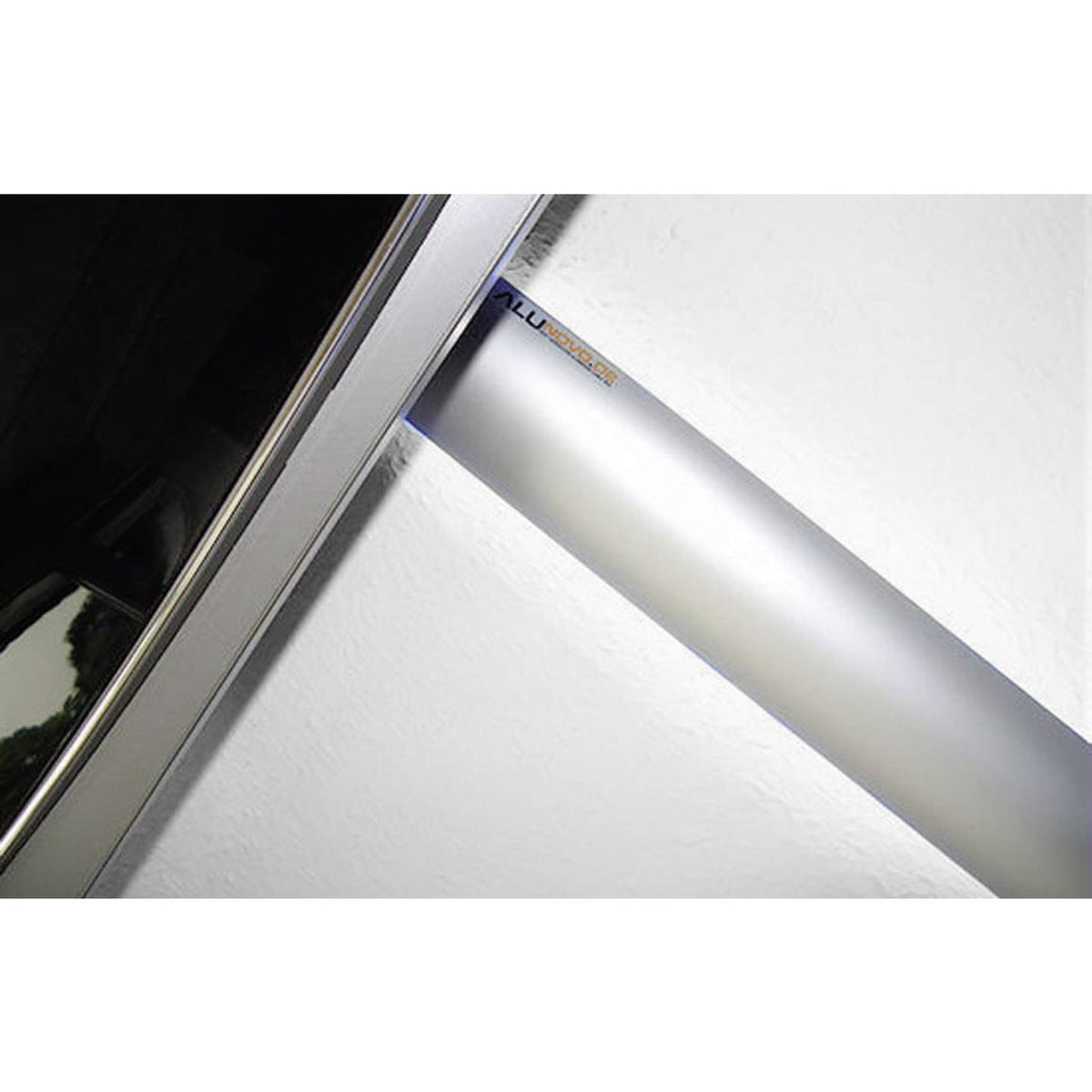 Alunovo Kabelkanal Kabelschacht Aluminium Silber matt eloxiert EasyClip 700x80mm - 4260098651584