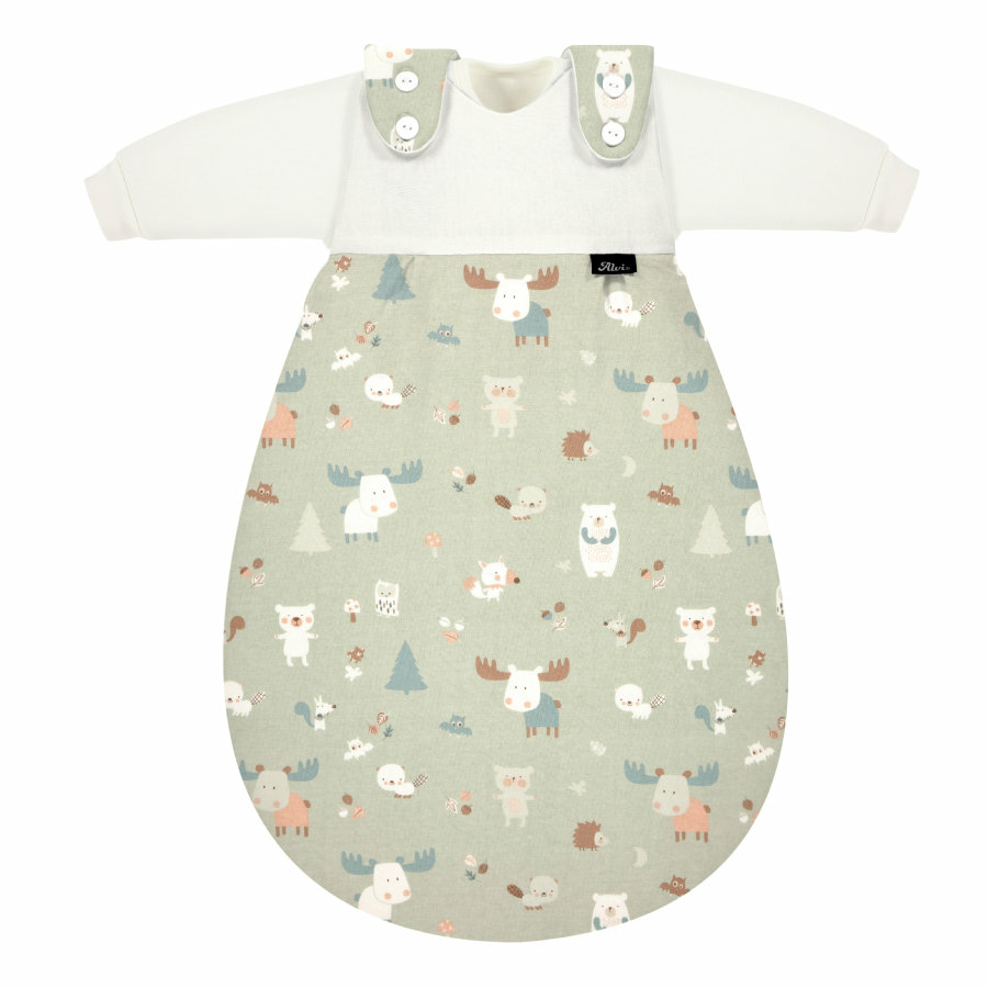 B-Ware Alvi Babymäxchen 3tlg Das Original Schlafsack Babyschlafsack Forest Größe: 50940