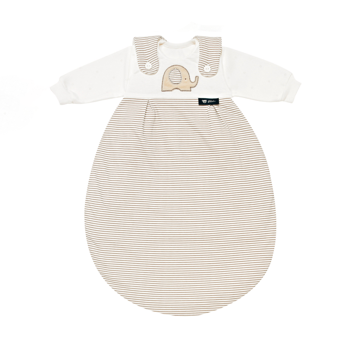 Alvi Schlafsack Set Strampelsack Baby Mäxchen Soft Elefant beige Größe 56 62 - 4010395035699