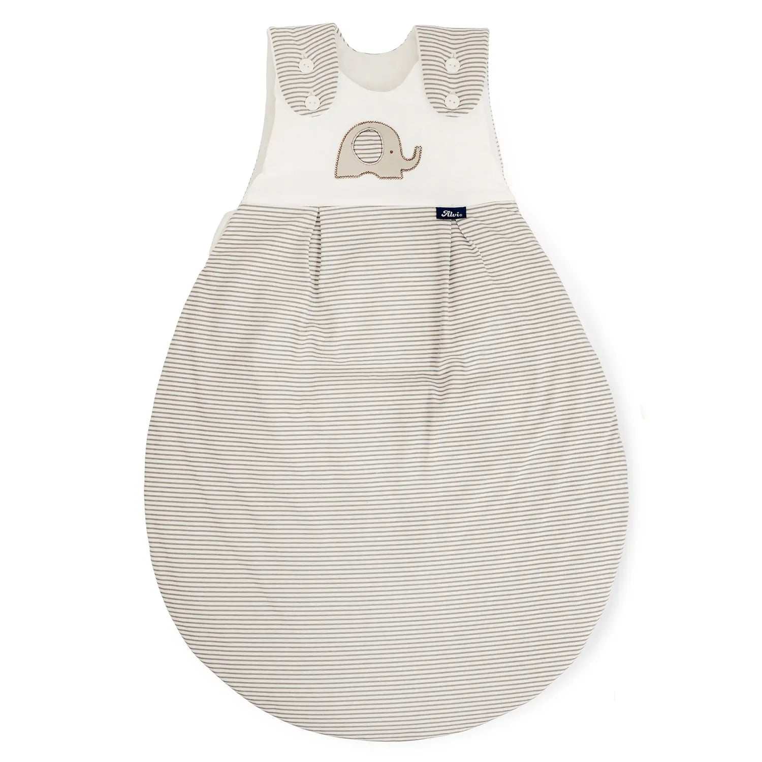 B-Ware Alvi Schlafsack Set Strampelsack Baby Mäxchen Soft Elefant Beige Größe 56 62 - 4010395035699