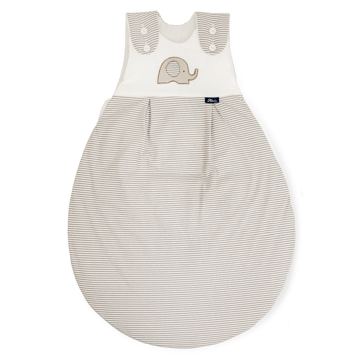 Alvi Schlafsack Set Strampelsack Baby Mäxchen Soft Elefant beige Größe 56 62 - 4010395035699