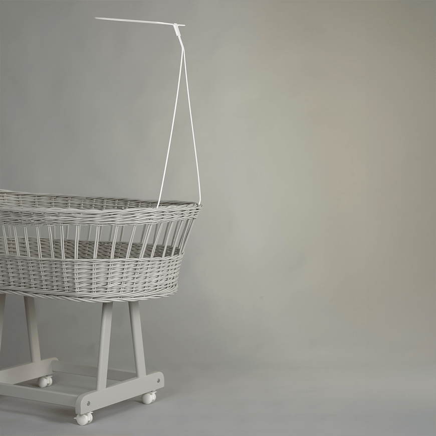Alvi Himmelstange Für Stubenwagen Birthe Aus Metall Weiß Stange Für Babybett B-Ware