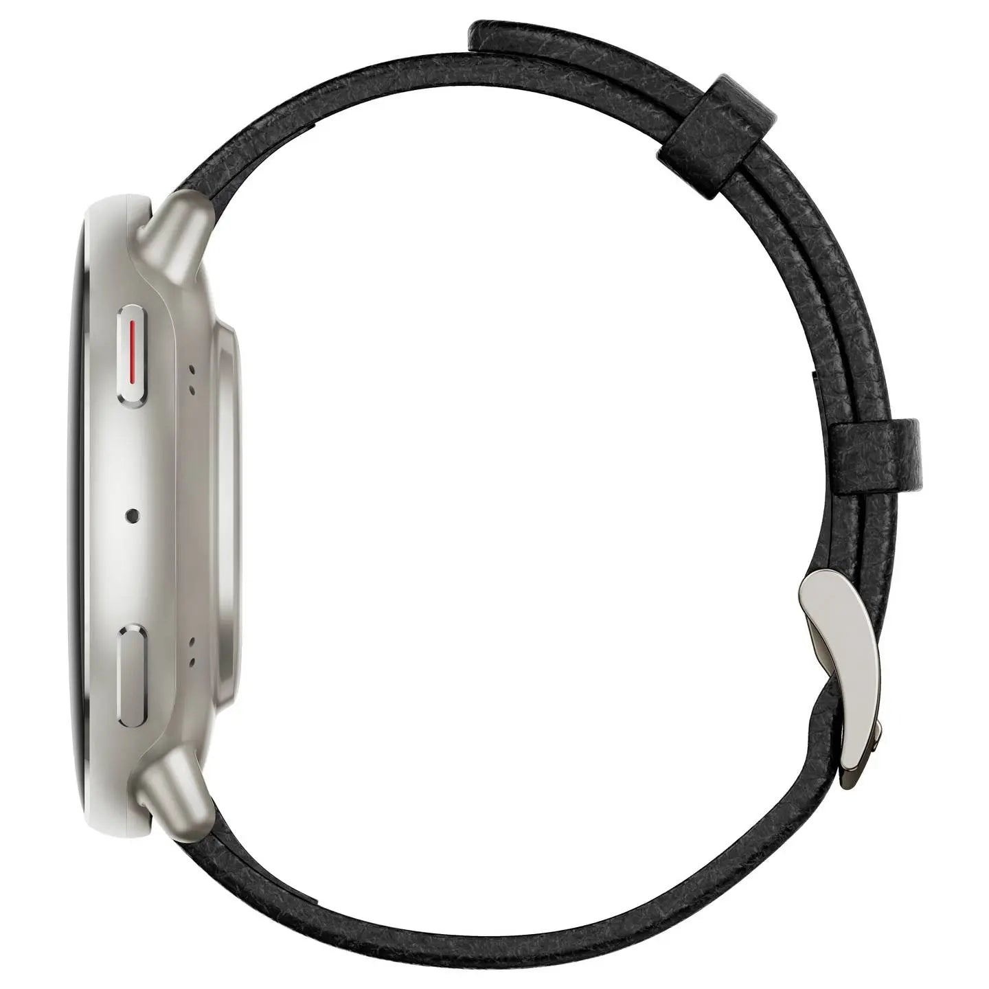 B-Ware Amazfit Smartwatch Uhr Active 2 Rund Schwarz Lederarmband Sportuhr Onesize - 6970100377552
