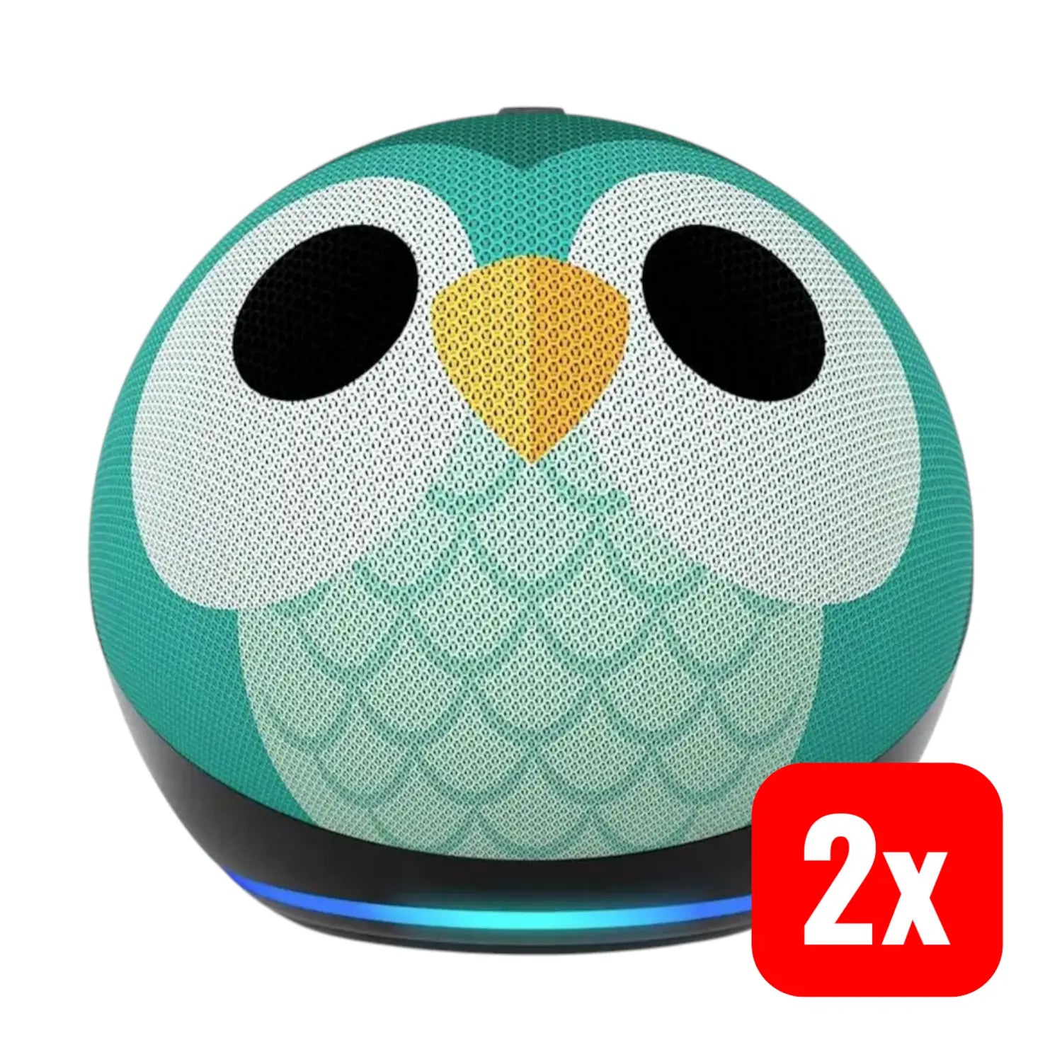 B-Ware Amazon Echo Dot Kids Smart Lautsprecher Alexa Sprachassistent Owl 5th Gen 2 Stück - 840268915742