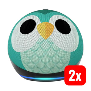 B-Ware Amazon Echo Dot Kids Smart Lautsprecher Alexa Sprachassistent Owl 5th Gen 2 Stück