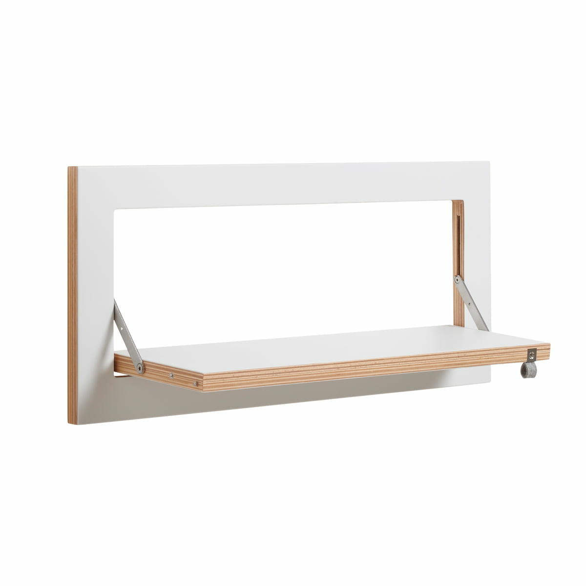 B-Ware Ambivalenz Fläpps Regal Bücherregal Wandregal Klappregal Regalboden 60x27cm Weiß - 4260495220444