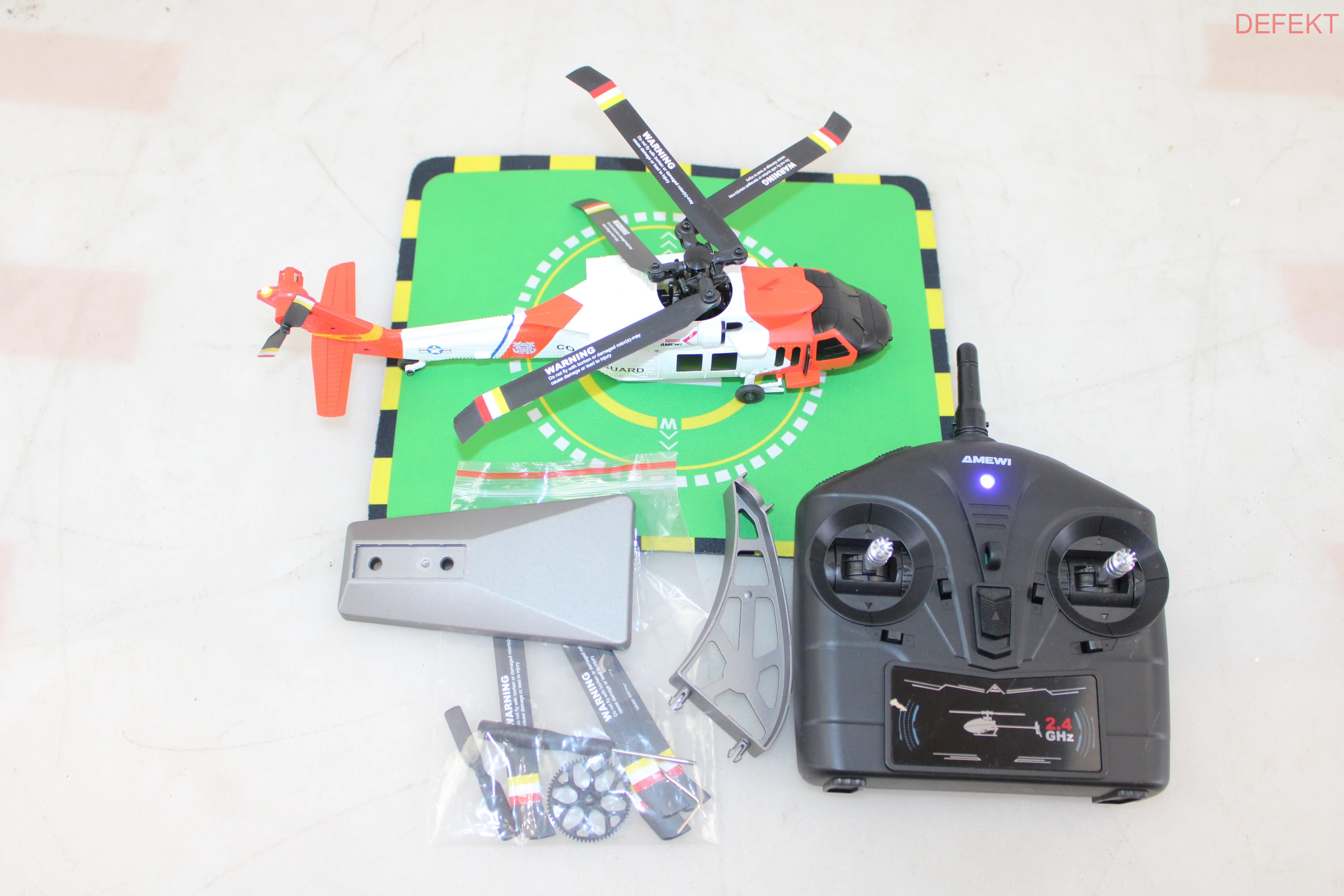 D-Ware Amewi Uh 60 L Black Hawk Coastguard Brushless Helikopter Rc Defektware - 4262500341816
