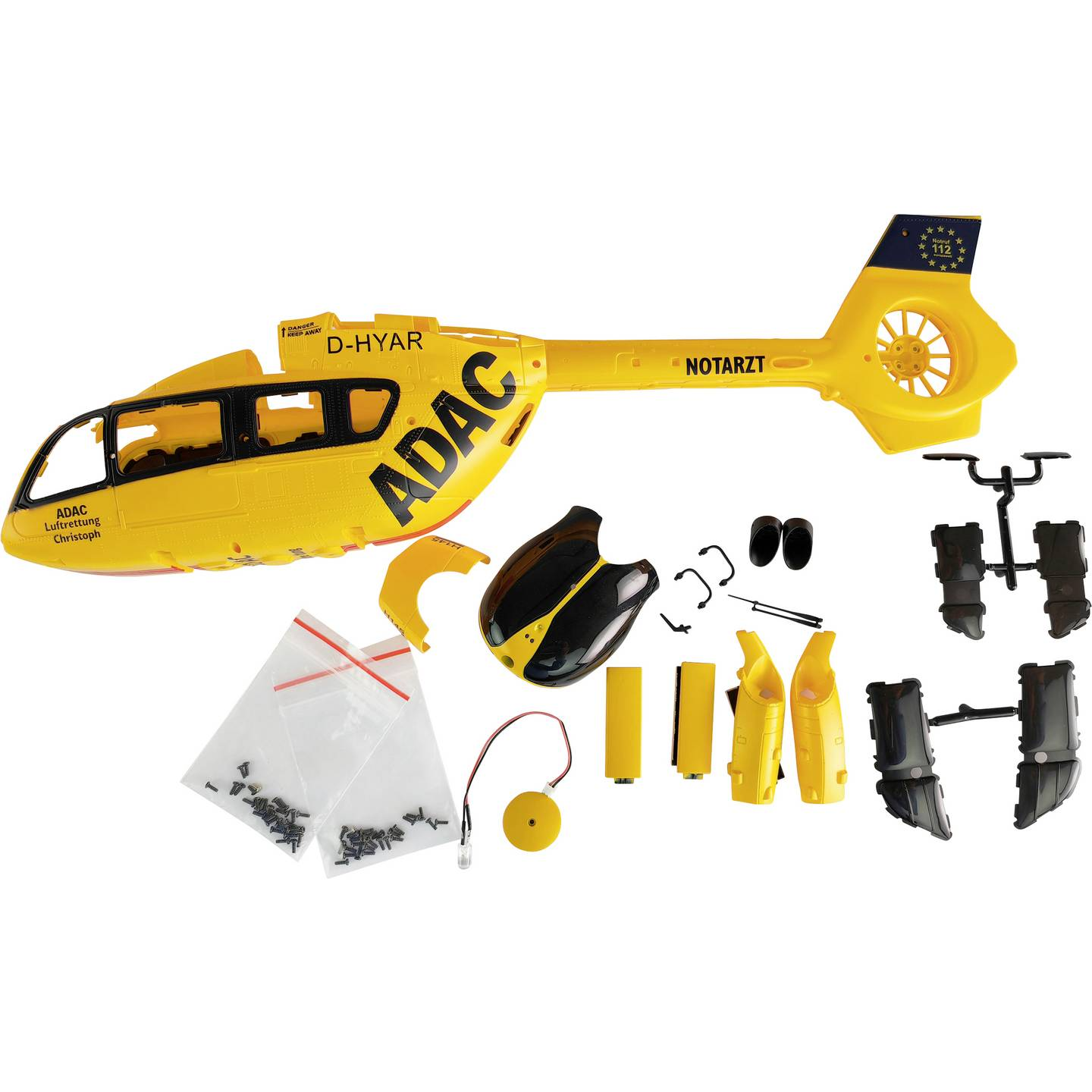 B-Ware Amewi Rumpfset Ersatzteil Helikoptermodell Adac H145 Brushless Gelb - 4262408977247