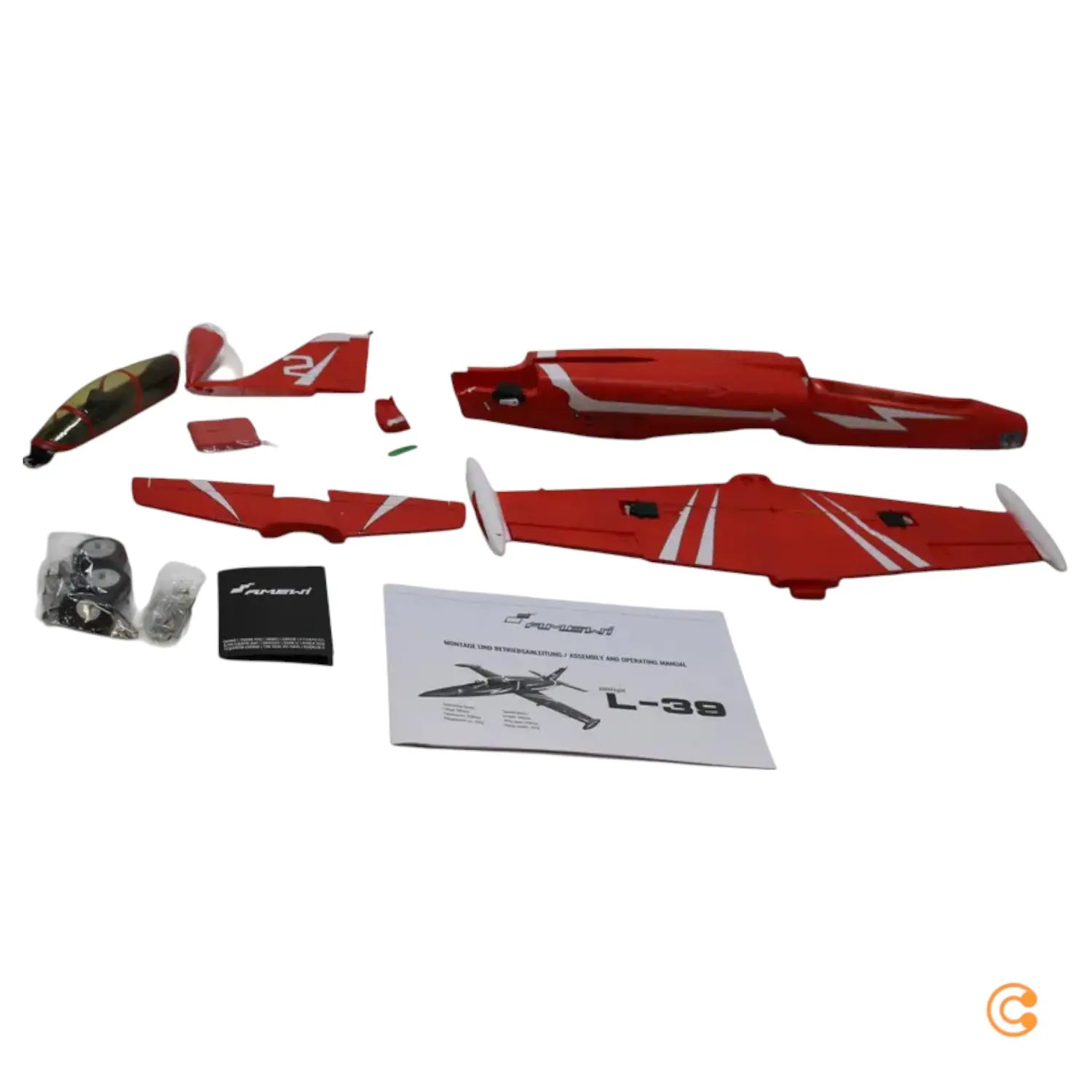 C-Ware Amewi Amx Flight L 39 Albatros Rot Rc Jetmodell Pnp 550 Mm Siehe Text/Foto - 4260677959919