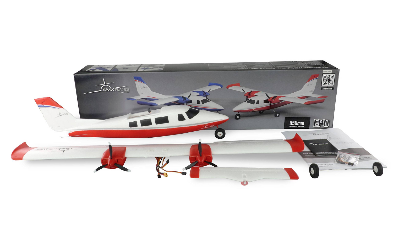 B-Ware Amewi Amx Planes Hochdecker Modell Rc Motorflugmodell P68 850 Mm Rc Motorflugzeug - 4262408971405