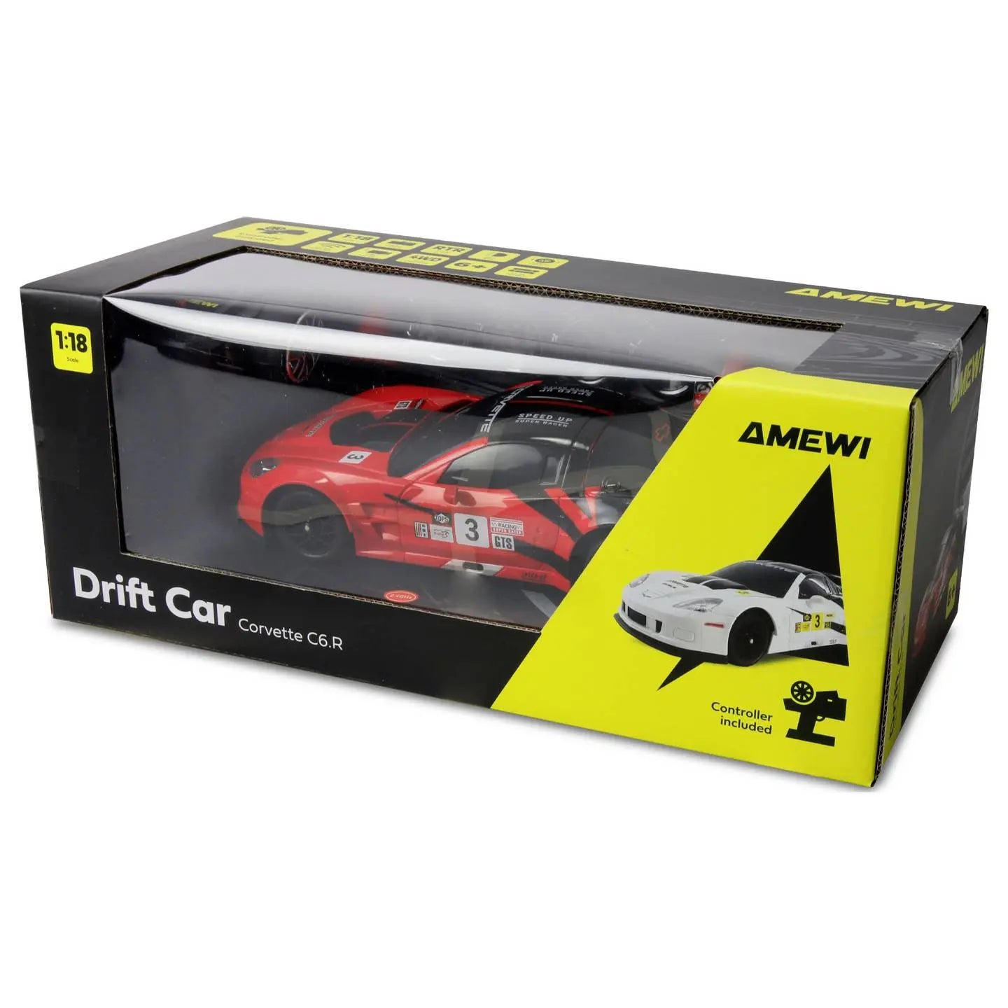 B-Ware Amewi Rc Modellauto Auto Drift Car Fahrzeug Corvette C6.R Rtr Siehe Text/Foto - 4262500343025