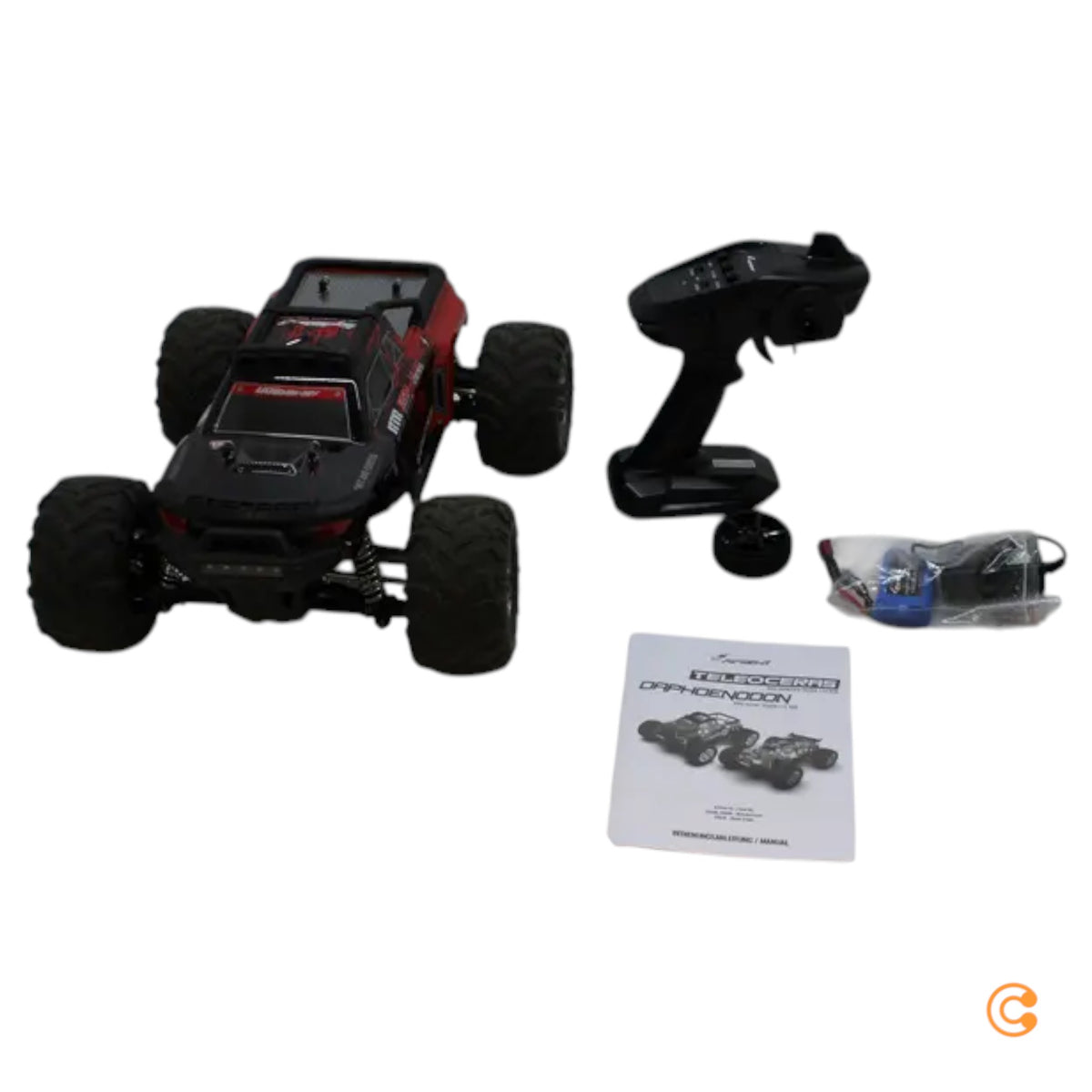 Amewi Daphoenodon Rot 1:12 RC Monstertruck 4WD 40 km/h inkl. Akku und Ladegerät - 4260768515741