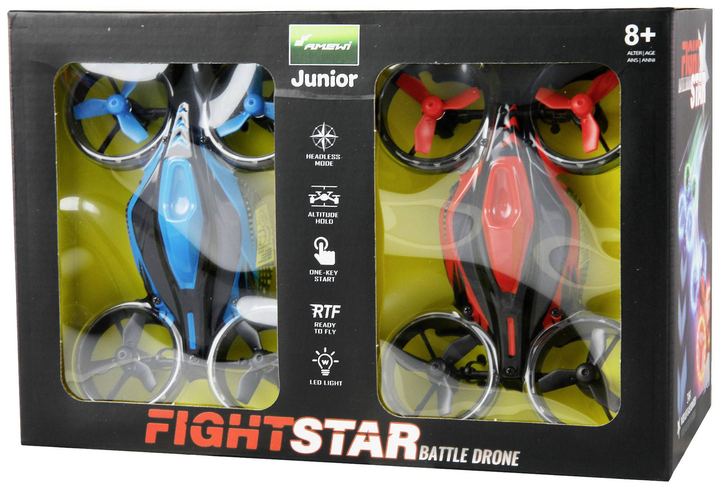 Amewi Fight Star Battle Drone Set Quadrocopter Drohnen Set Defektware D-Ware