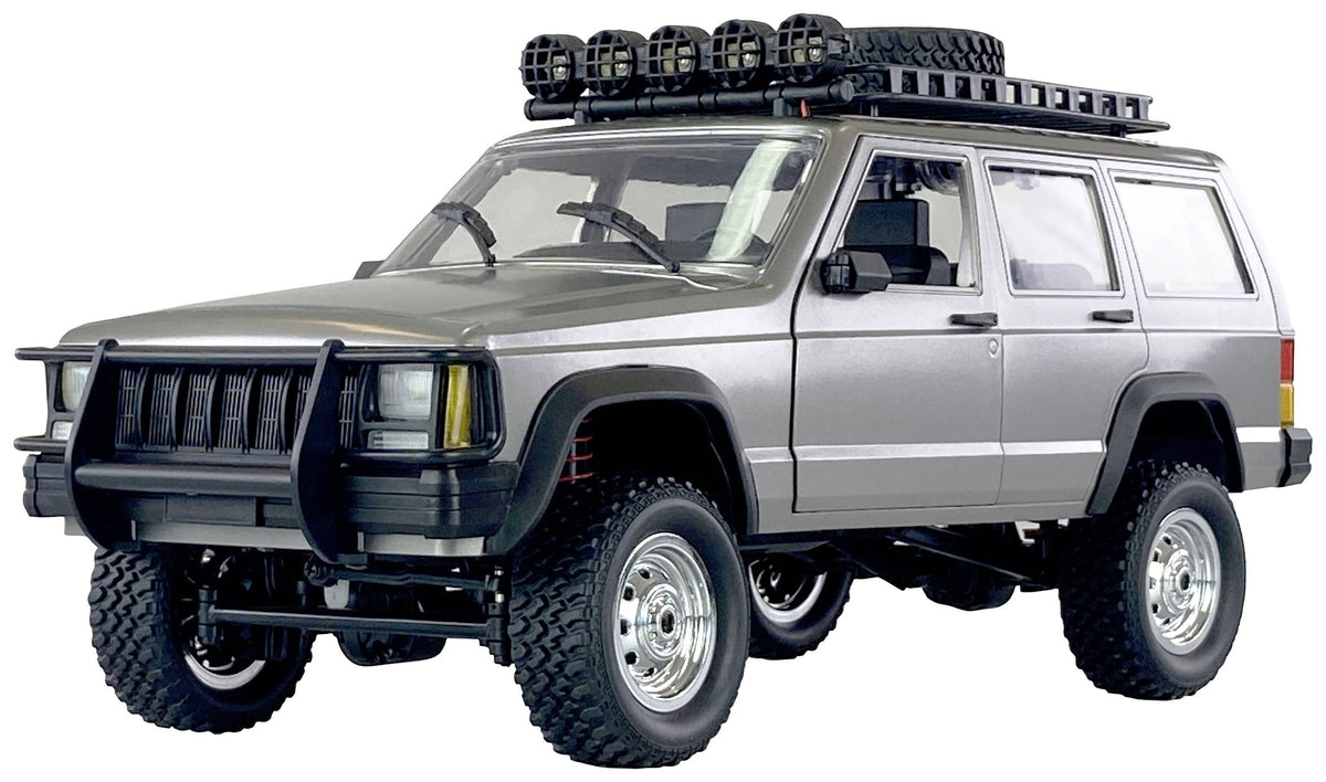 Amewi JC-X12 Scale Silber Brushed 1:12 RC Modellauto Elektro Geländewagen Allrad - 4260768519176