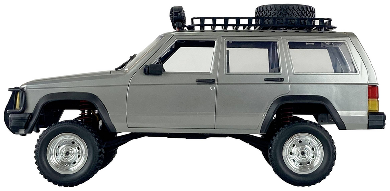 B-Ware Amewi Jc X12 Scale Silber Brushed 1:12 Rc Modellauto Elektro Geländewagen Allrad
