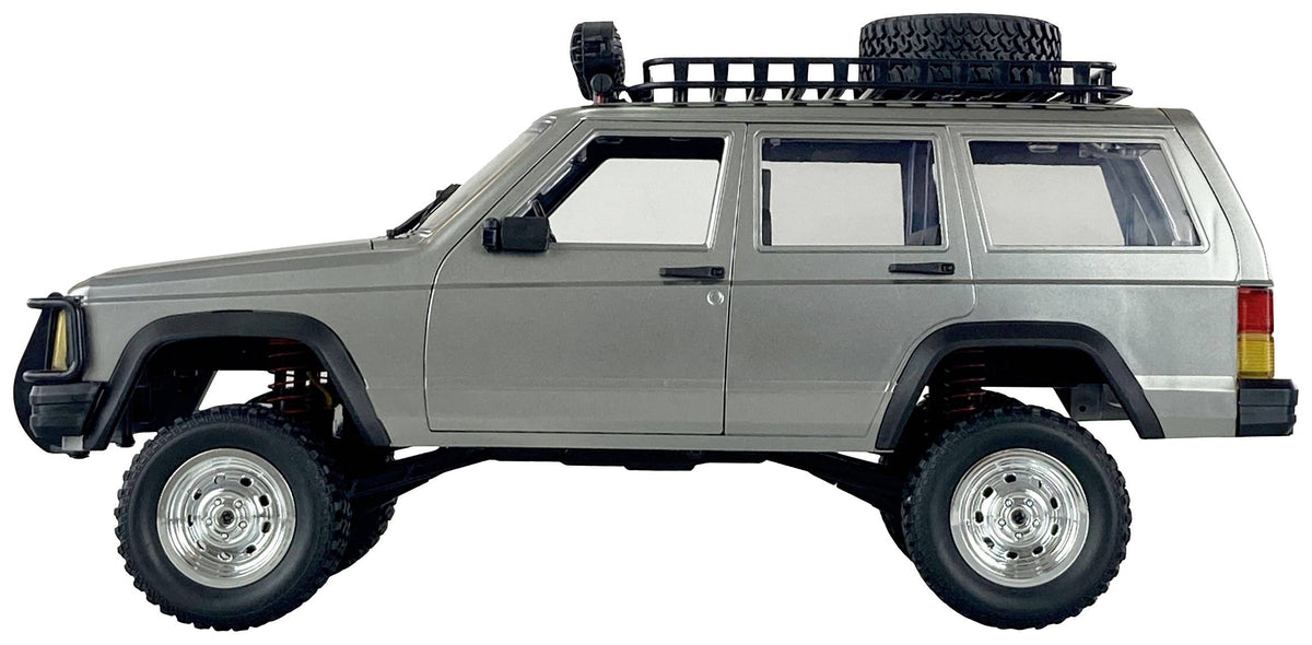 Amewi JC-X12 Scale Silber Brushed 1:12 RC Modellauto Elektro Geländewagen Allrad - 4260768519176