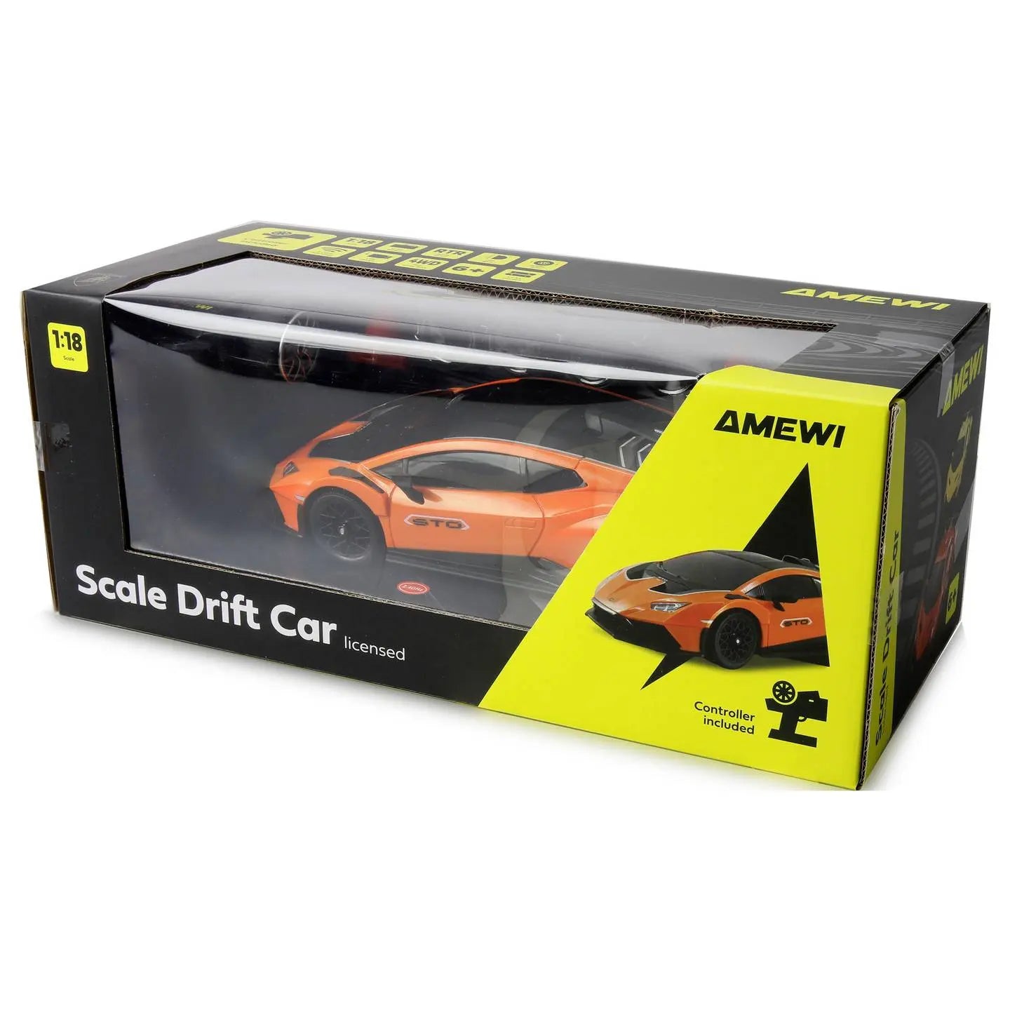 B-Ware Amewi Rc Modellauto Auto Drift Car Lamborghini Huracan Sto Orange Allradantrieb - 4262500343001