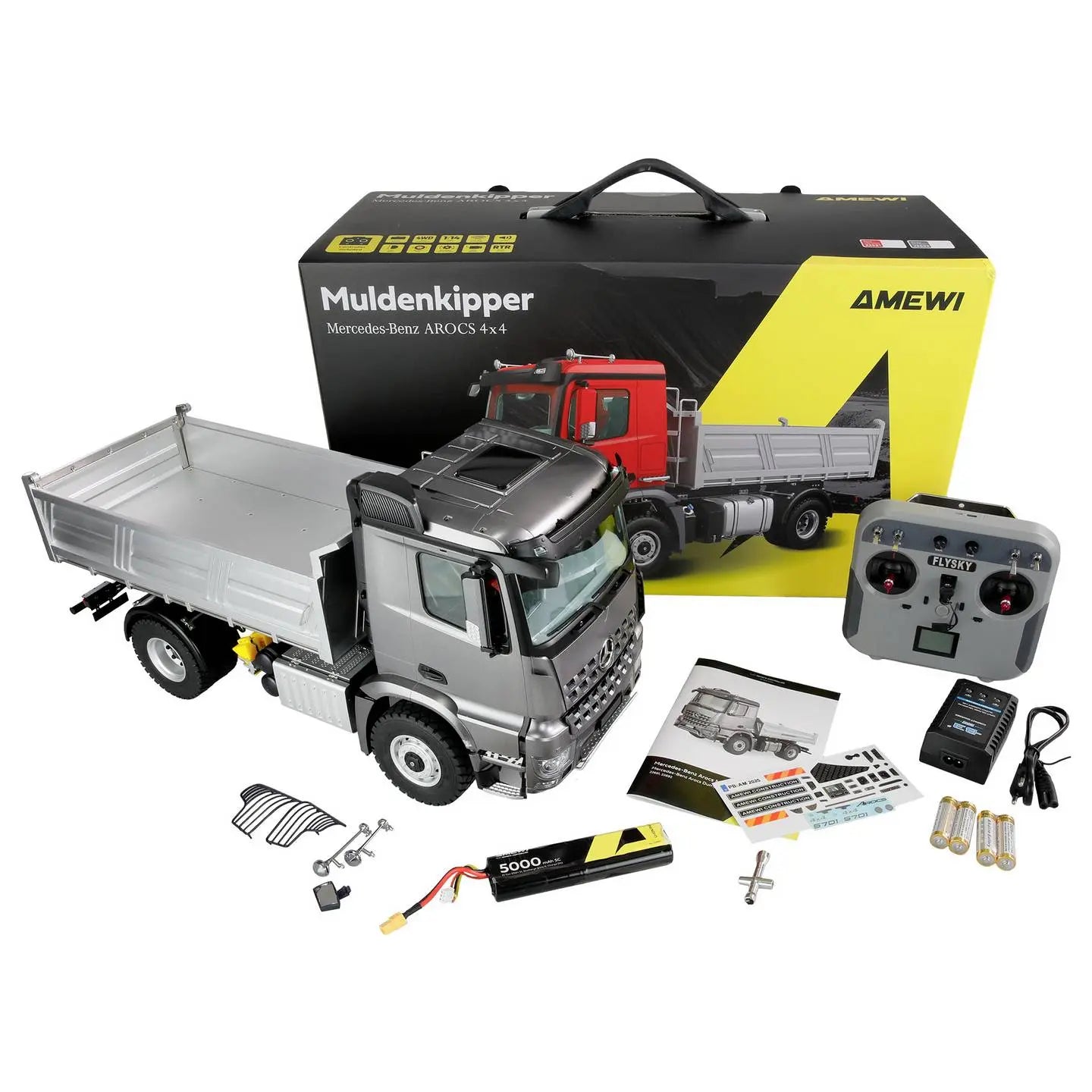 D-Ware Amewi Mercedes Benz Arocs Muldenkipper Kipper Lkw 4x4 Defektware - 4262408979470