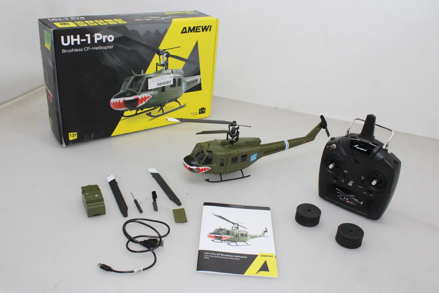 D-Ware Amewi Uh 1 Pro Brushless Cp Helikopter Rc Hubschrauber 6 Kanal Defektware - 4262408979456