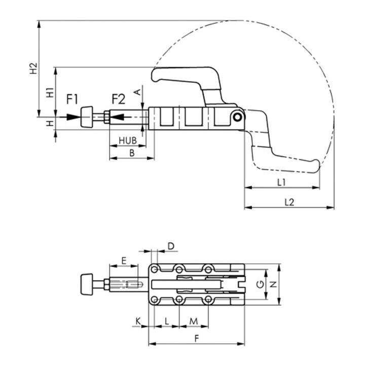 B-Ware Amf Schubstangenspanner Zugspanner Handspanner Schubstange Massiv Gr4 Schwer - 4020772092542