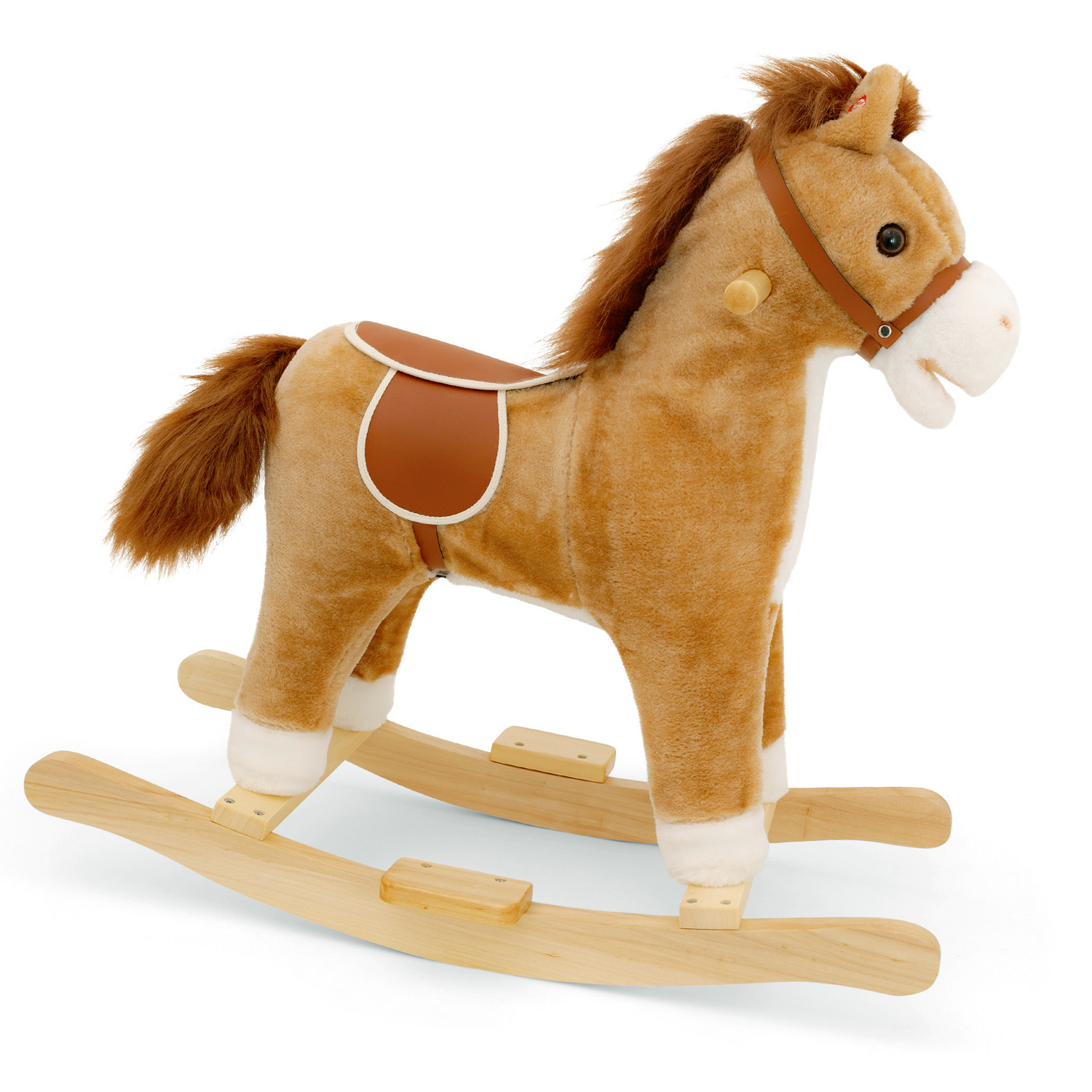 B-Ware Amia Plüsch Schaukelpferd Mit Soundeffekt Schaukeltier Plüschpferd Schaukel Ab 3 - 4018501092956