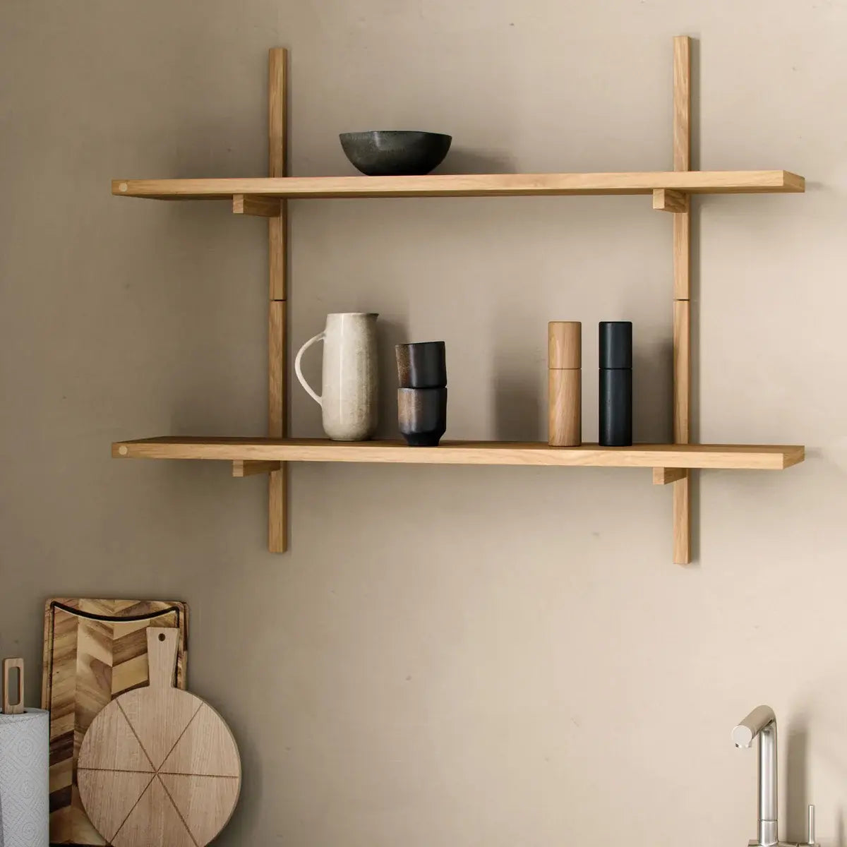 B-Ware Andersen Regal Wandboard Wandregal A Light Eiche Geölt Möbel Ablage Wohnzimmer - 5713524043112