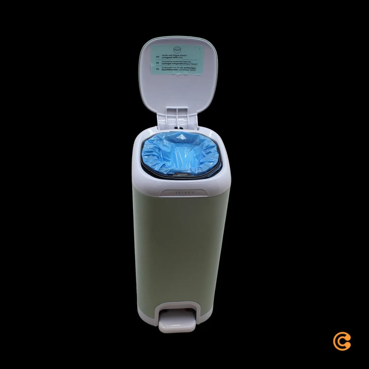 B-Ware Angelcare Windeleimer Mülleimer Diaper Genie Select Grün Mit Xl Nachfüllkassette - 666594211477