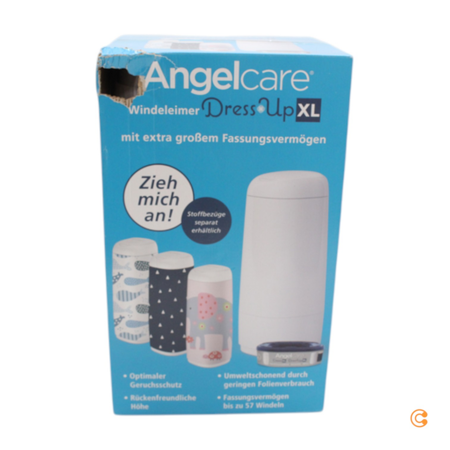 Angelcare Windeleimer Mülleimer Windelmülleimer Eimer Windeln Dress Up Xl B-Ware