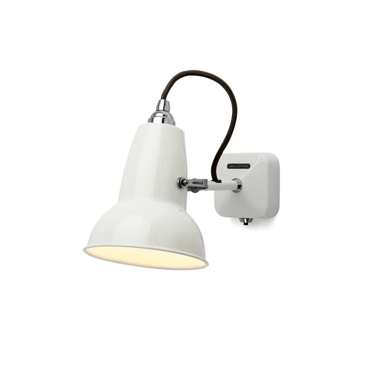 Anglepoise Wandleuchte Lampe Mini Leuchte Kabel Schwarz Linen White Wohnzimmer B-Ware - 5019644315772