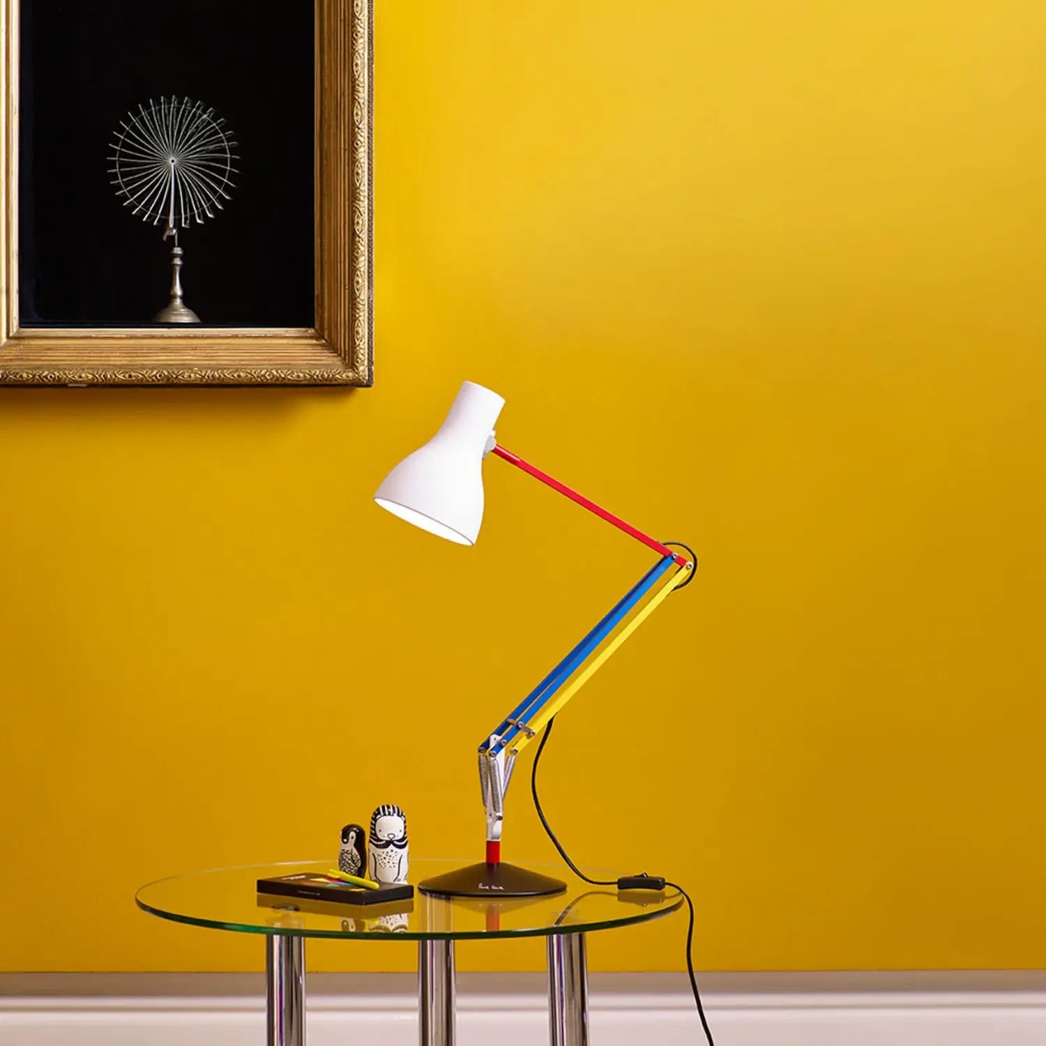 B-Ware Anglepoise Tischleuchte Lampe Typ 75 Mini Paul Smith 3 Weiß Bunt Arbeitsleuchte - 5019644324767