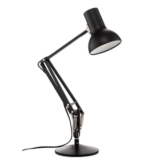 B-Ware Anglepoise Type 75 Mini Tischlampe Tischlampe Lampe Leuchte Samtschwarz - 5019644326198