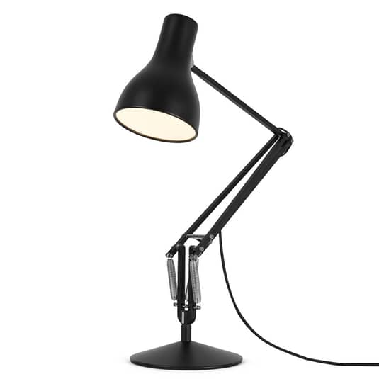 Anglepoise Type 75 Tischlampe Schreibtischlampe Bürotischleuchte E27 samtschwarz - 5019644325825