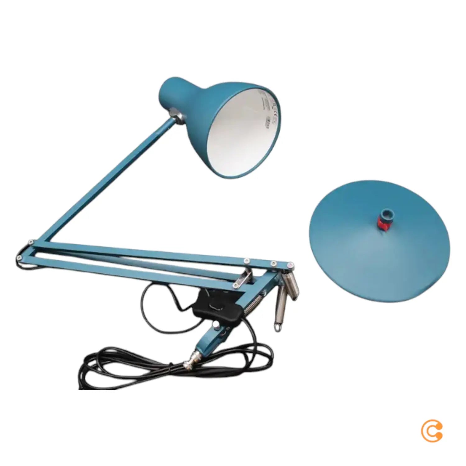 B-Ware Anglepoise Type 75 Tischleuchte Schreibtischleuchte Blau E27 Siehe Text/Foto - 5019644321162