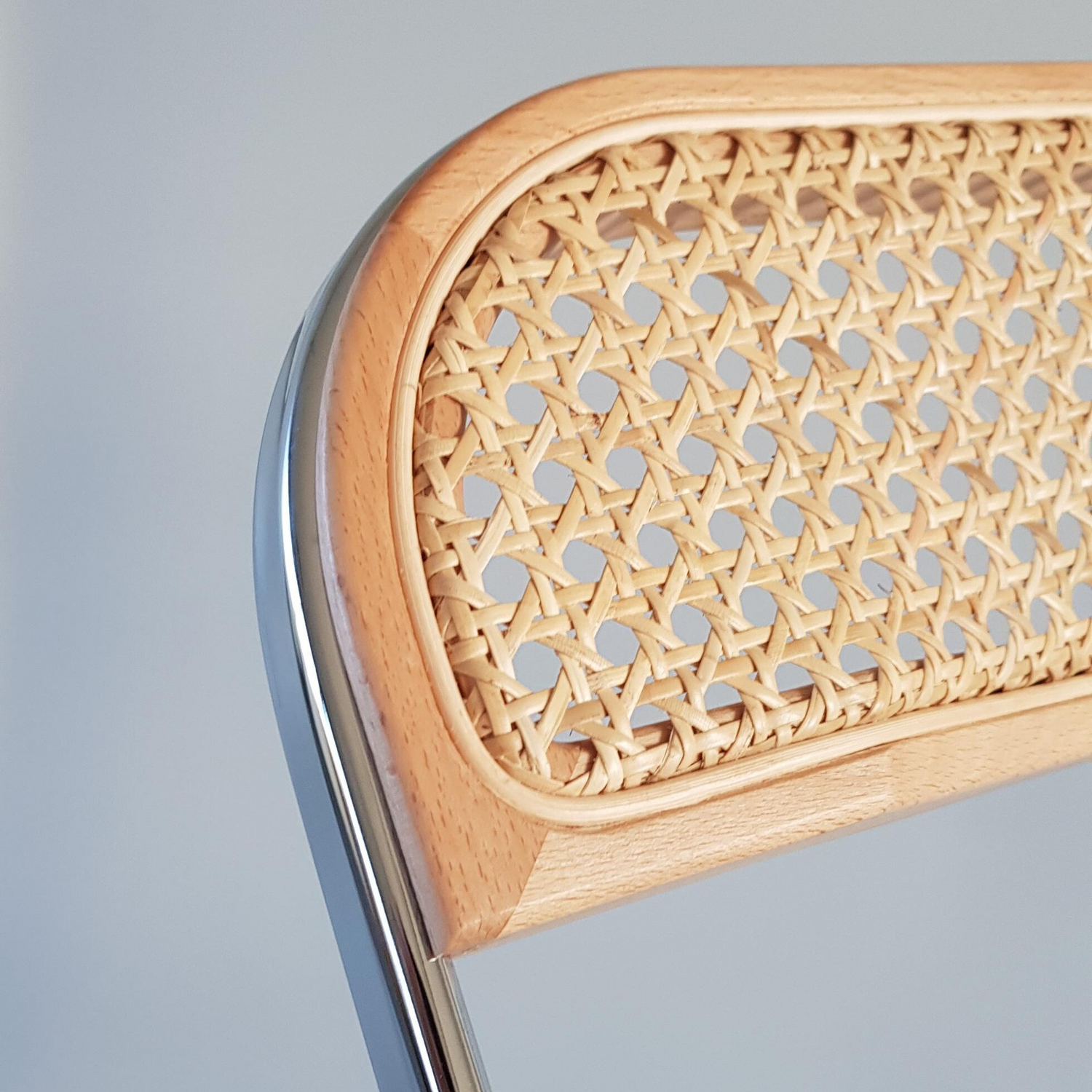 B-Ware Anonima Castelli Plia Cane Klappstuhl Stuhl Sitzmöbel Hellbraun Wiener Geflecht - 432277