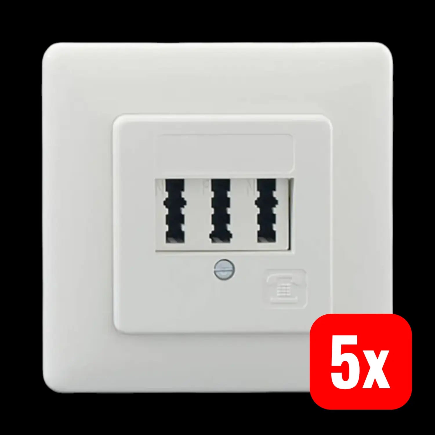 B-Ware Rutenbeck Telefondose Anschlussdose Tae 3 X6 Nfn Up Rw Cat 3 Unterputz 5 Stück - 4043921036556