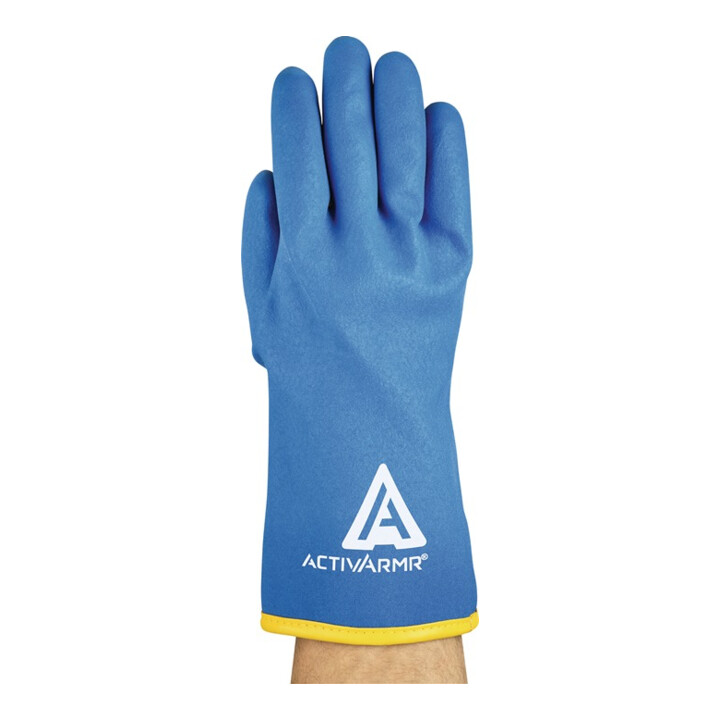 B-Ware Ansell Kälteschutzhandschuhe Arbeitshandschuhe Activ Armr 97 681 Blau Größe 9