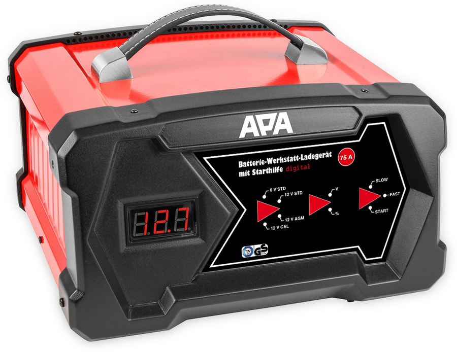 Apa Werkstattladegerät Batterieladegerät Autobatterie 16631 6/12 V Ladegerät B-Ware - 4006132166313