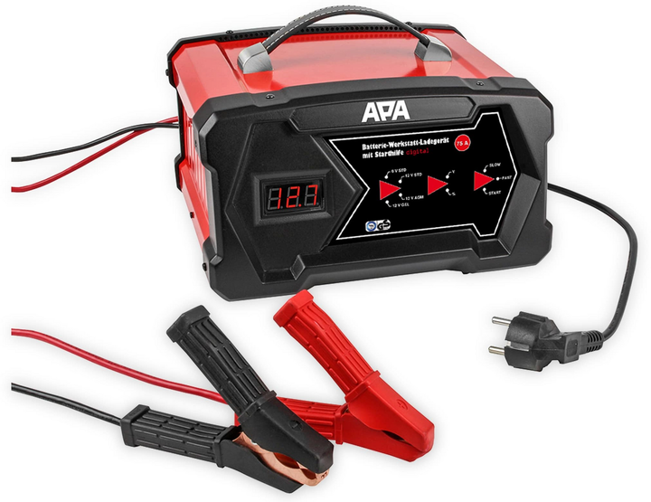 Apa Werkstattladegerät Batterieladegerät Autobatterie 16631 6/12 V Ladegerät B-Ware - 4006132166313