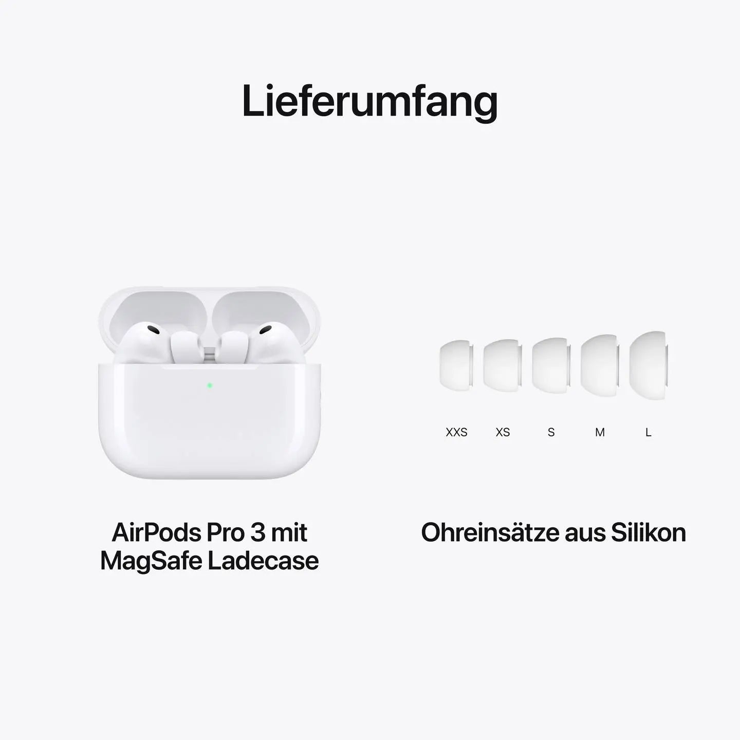 B-Ware Apple Air Pods Kopfhörer Ohrhörer Bluetooth Pro 3 Weiß Noise Cancelling Ladecase - 195950543742
