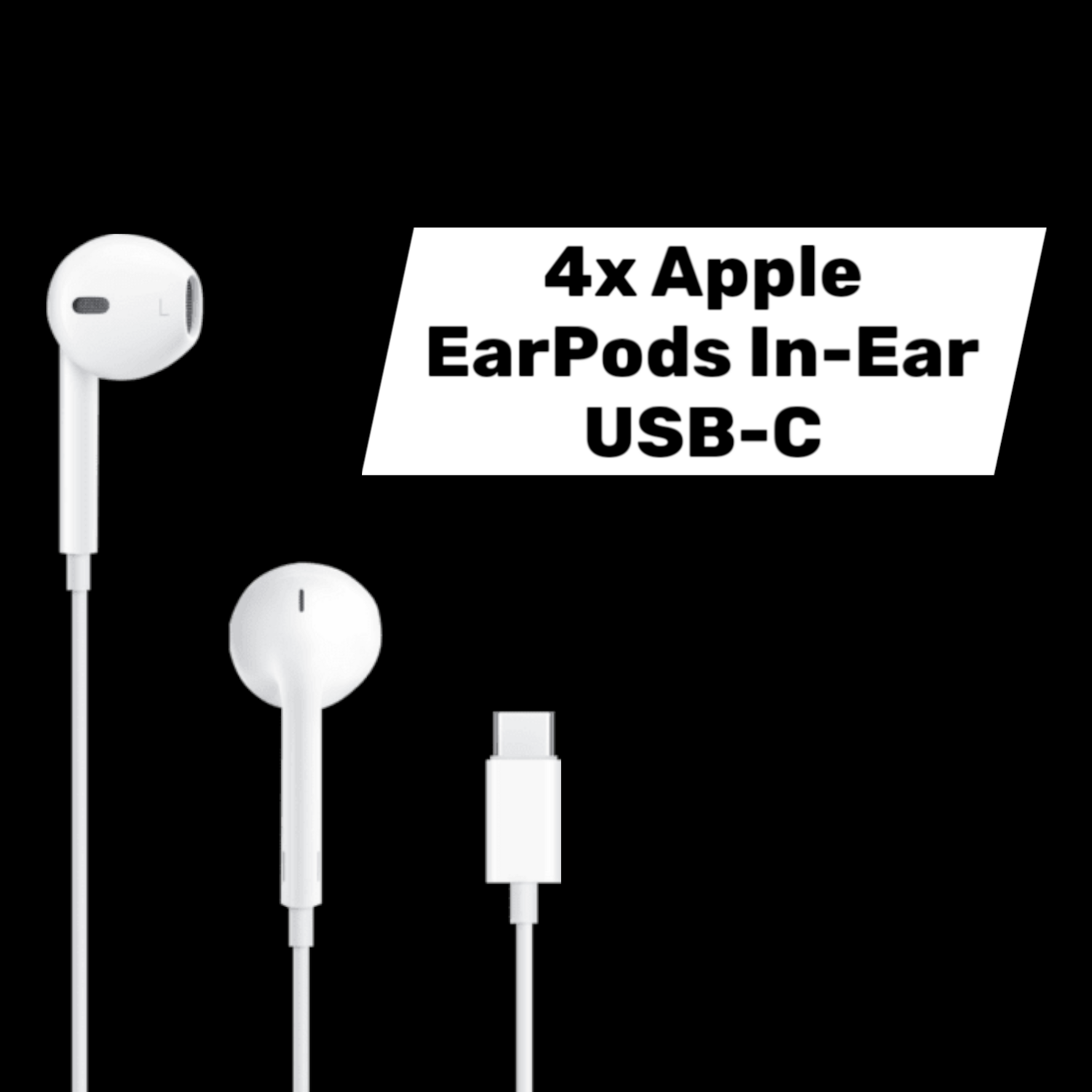 Apple EarPods Écouteurs intra-auriculaires filaires USB-C, lot de 4 (produit de seconde main)