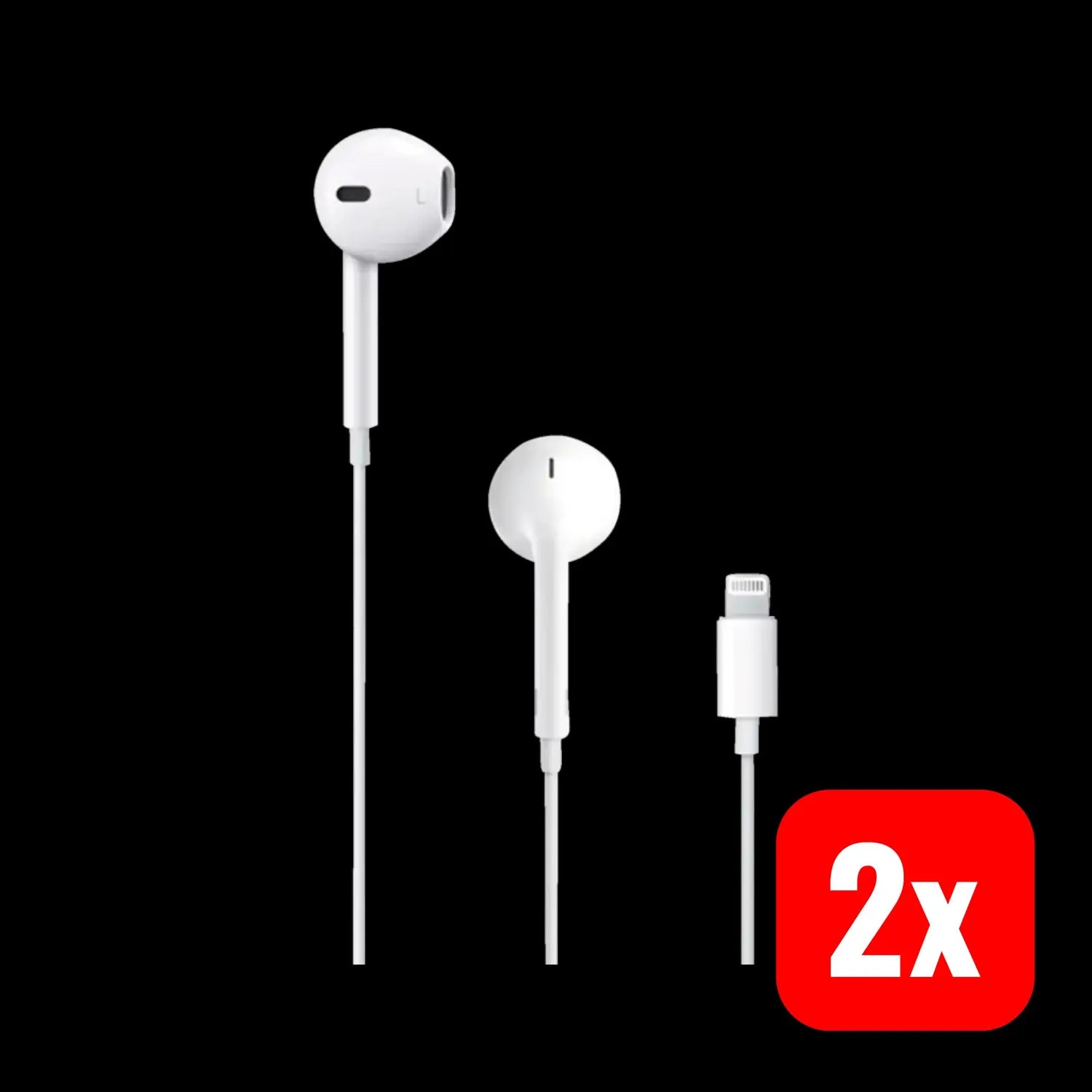 B-Ware Apple Ear Pods In Ear Kopfhörer Earbuds Mit Lightning Connector 2 Stück - 195949506123