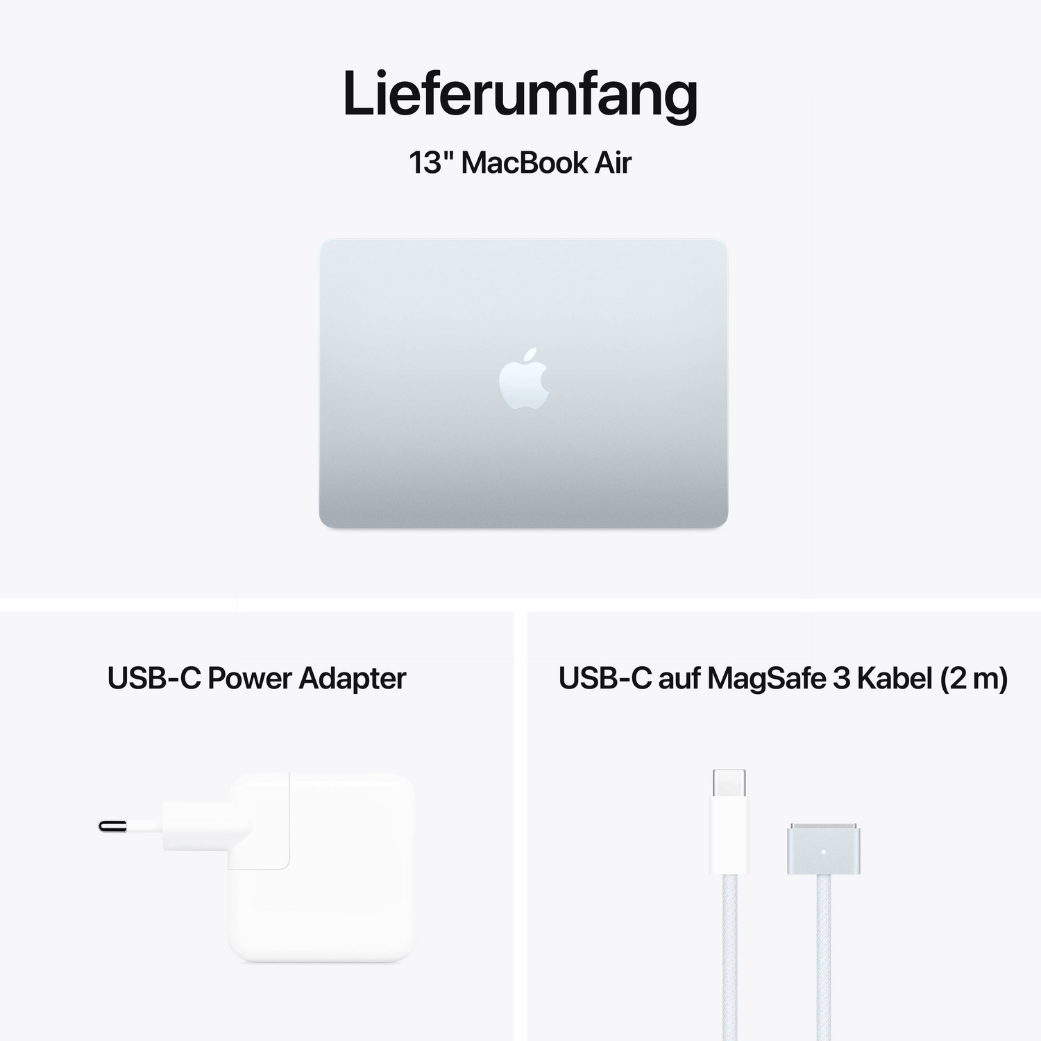 B-Ware Apple Mac Book Air Notebook Laptop 13 Zoll 16 Gb Ram 256 Gb Ssd M4 Himmelblau    - 195949890123