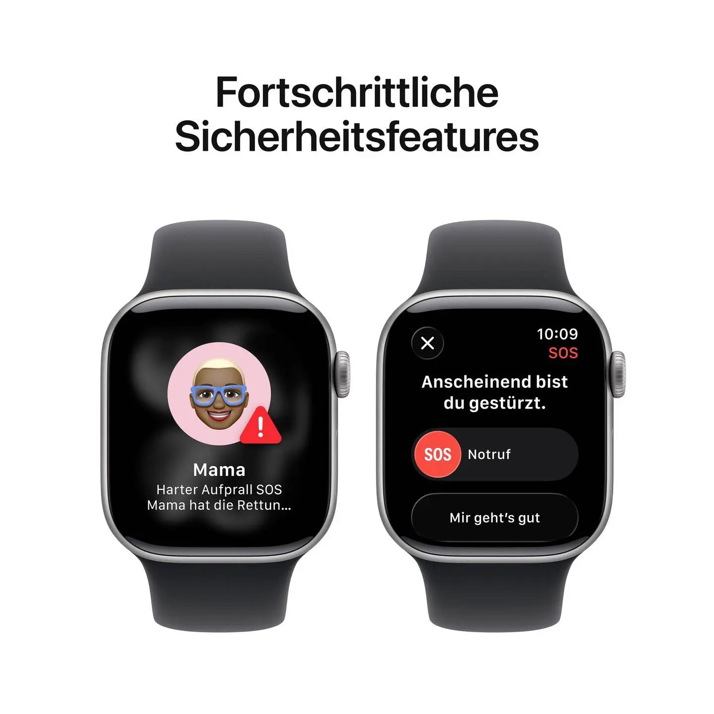 B-Ware Apple Watch Smartwatch Uhr Series 11 Gps Spacegrau Aluminium Schwarz Armband S M - 195950631487