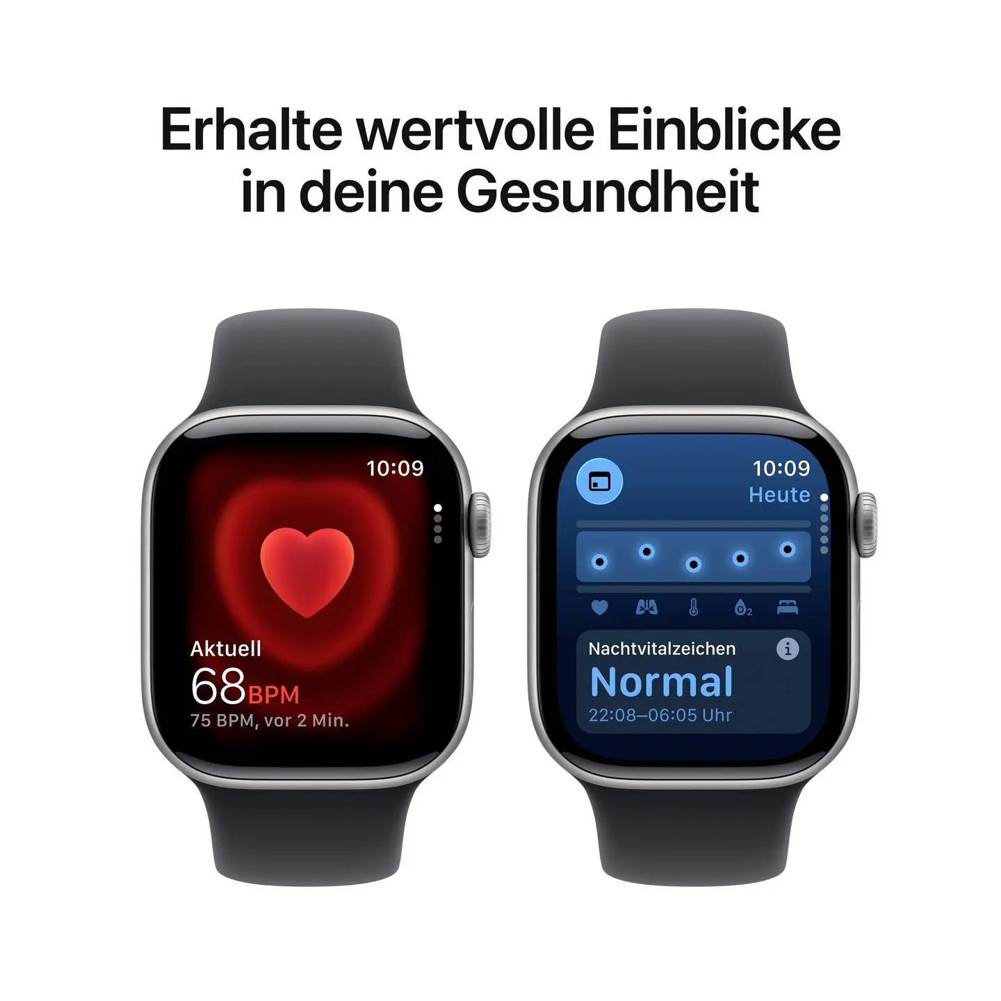 B-Ware Apple Watch Smartwatch Uhr Series 11 Gps Spacegrau Aluminium Schwarz Armband S M - 195950631487
